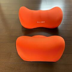 オレンジがスポーティーな　首と腰を守るランバーサポート　2セット【新品】の画像