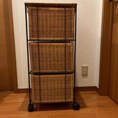 籐３段シェルフの画像