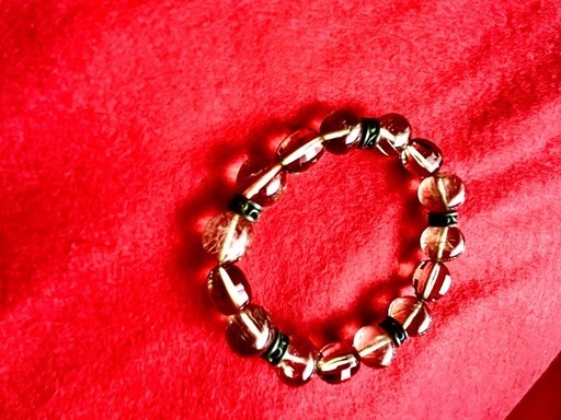 メンズ用 茶水晶ブレスレット（天然石）