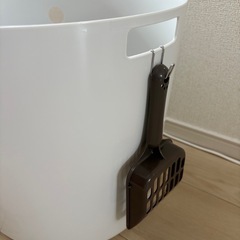上から猫トイレ　プチ　　ほぼ未使用の画像