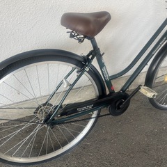 ８J24　シティサイクル２７サイズ　オートライト付　★自転車専門店の中古車です★　【消費税込み・防犯登録６００円込みの画像