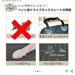 わんちゃん☆ドライブボックスシートの画像