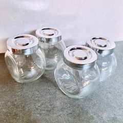 IKEA イケア　RAJTAN ライタン スパイス瓶, ガラス/アルミカラー, 15 cl 4 ピース　　4個の画像