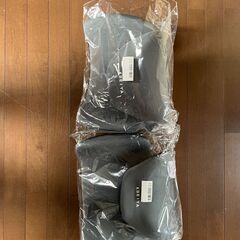グレーが上品な首と腰をサポートするランバーサポート　2セット【新品】の画像