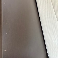ダブルベット、ダークブラウン、ニトリダブルマットレス付きの画像