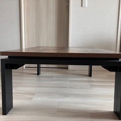 ★引き取り先決定済み★【ニトリ リビングこたつ（ブラウン）】の画像