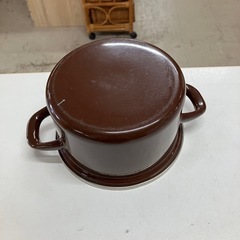 I2508-684 パール金属 両手鍋 16cm フタ付き 対応熱源不明 中古の画像