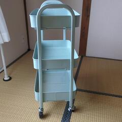 水色キッチンワゴンの画像
