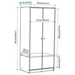 IKEA 収納 Kleppstad 79 x 176 x 55 cmの画像