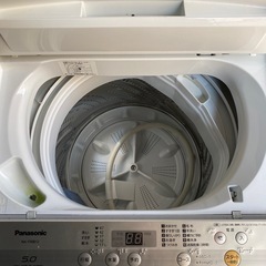 東W○077 動作品 2019年製 Panasonic NA-F50B12 洗濯機 5kgの画像