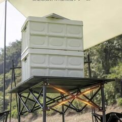 Camptime アウトドア テーブル 折りたたみ 軽量 コンパクト 95cm/120cm 耐荷重100kg 折り畳みテーブル ロールテーブル キャンプ バーベキュー ハイキング ピクニック 収納バッグ付きの画像