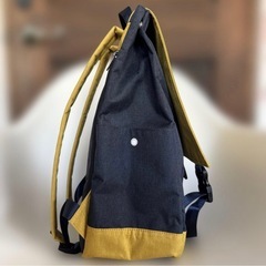 美品☆ anello リュック　アネロ　通学　通勤　イエロー　ネイビーの画像