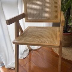 【美品】早い者勝ち！お洒落 ラタン椅子の画像