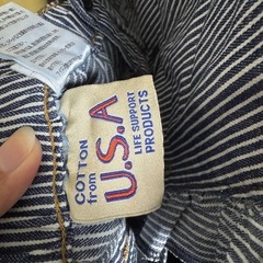 COTTON from U.S.A デニム3WAYフリルサロペットの画像