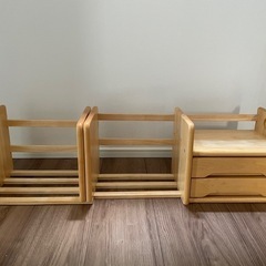 【美品】可動式本棚　引出し付きの画像