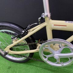 【折り畳み自転車16インチ】CAPTAINSTAG キャプテンスタッグ AL-FDB161(ラテ) 【引取限定・現状渡し】三重県の画像