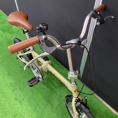 【折り畳み自転車16インチ】CAPTAINSTAG キャプテンスタッグ AL-FDB161(ラテ) 【引取限定・現状渡し】三重県の画像