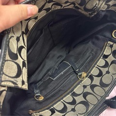 COACH ロゴプリント トートバッグの画像