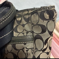 COACH ロゴプリント トートバッグの画像