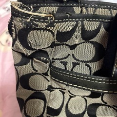 COACH ロゴプリント トートバッグの画像