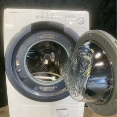 SHARP ドラム式洗濯機 ES-S7D-WR 2020年製 洗濯7kgの画像