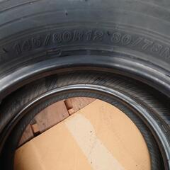 ヨコハマタイヤ145/80R12インチ軽バン軽トラタイヤ２本　2022年製の画像
