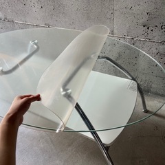 ガラステーブル　【保護マット付き】の画像