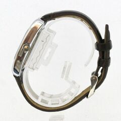 動作品 メーカー不明 クオーツ式腕時計 レクタンギュラー 3針 ローマンインデックス 25年8月電池交換 札幌市 清田区 平岡の画像