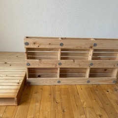 スノコベッド＋来客用布団の画像