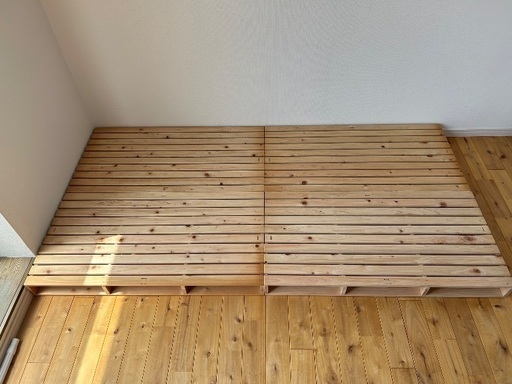 4分割できる　スノコベッド