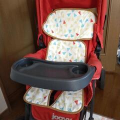 【阪急売布神社駅近くで受取お願いします】Joovy 2人乗りベビーカー 専用レインカバー等付の画像