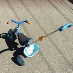 手押し 三輪車 の画像