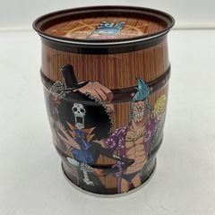 ONE PIECE お菓子缶 樽型の画像