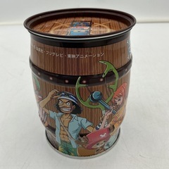 ONE PIECE お菓子缶 樽型の画像