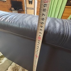 古い革ソファ 欲しい方に差し上げますの画像