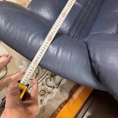 古い革ソファ 欲しい方に差し上げますの画像