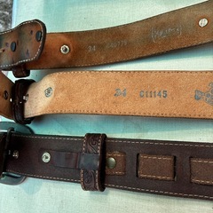 革ベルト　ボタンでバックル交換可能の画像