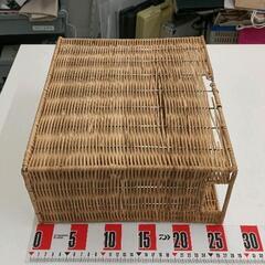 0824-052 竹編み　かご※1部折れあり※の画像