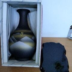 0824-168 西峰謹製 花瓶 花台付の画像