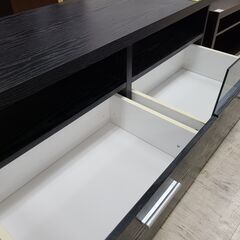 J1346【リユースのサカイ柏店】TV台　ブラック　クリーニング済　の画像