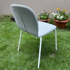 IKEA イケア　布張りイス　KARLPETTER サックスブルー　4脚の画像
