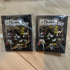 阪神　fwtカチューシャとTigers Legends Dayピンバッジセット
の画像