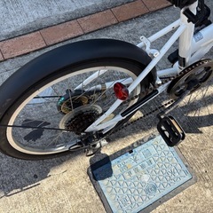 折りたたみ自転車 ギア付き 中古 実用良好 宅配便不可の画像