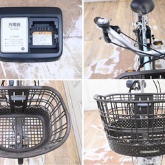 ブリジストン アシスタウニ Lithium リチウム アシスト自転車 電動アシスト 20インチ 8.7Ah 後ろタイヤ新品に交換の画像