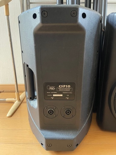 ClassicPro CSP10 ペア クラシックプロ PAスピーカー 2WAYフルレンジスピーカー 左右セット 中古動作品スタンド2