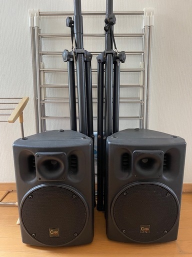 ClassicPro CSP10 ペア クラシックプロ PAスピーカー 2WAYフルレンジスピーカー 左右セット 中古動作品スタンド2本セット