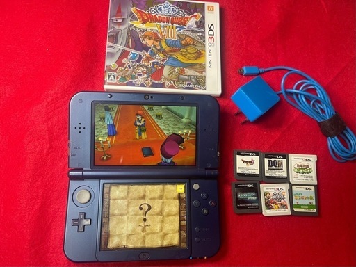 キャンセル待ち　中古 Newニンテンドー3DS LL 本体＋ソフト6本セット（充電器付き）ドラクエ8