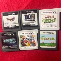 キャンセル待ち　中古 Newニンテンドー3DS LL 本体＋ソフト6本セット（充電器付き）ドラクエ8の画像