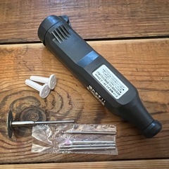 ミニルーター（３Ｖタイプ、交換ビット３本付）電池付きの画像