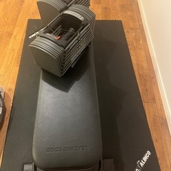 可変式ダンベル、ベンチ、マットのセットの画像